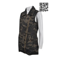 V154 order slim women's vest coat  camouflage fashion vest coat  metal zipper  tailored vest coat  camouflage green  vest coat factory  Retro fashion V154 order slim women's vest coat  camouflage fashion vest coat  metal zipper  tailored vest coat  camouflage green  vest coat factory  Retro fashion